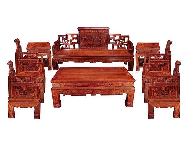 红木家具客厅实木沙发组合中式红木沙发