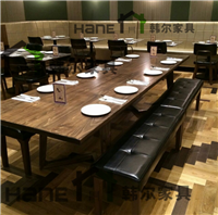上海LOFT西餐厅桌椅 LOFT西餐厅桌椅定做 上海韩尔家具厂