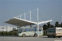 全新的成都车棚膜结构设计